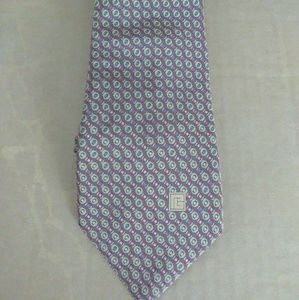 VTG Pierre Balmain Olive green / red/orange tie